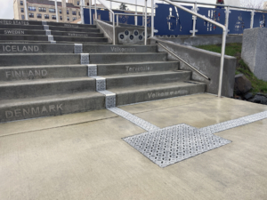 Iron Age Designs Cast Aluminum Decorative Trench Grates and Catch Basin Grate