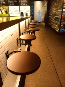 Swing-Arm seats at Urban Tap barroom