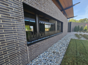 Laser cut steel grass panels